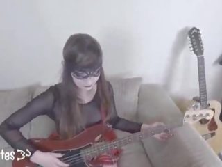 Preview&colon; beautiful emo guitar lesson hard anal and eats cum